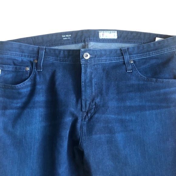 AG Adriano Goldschmied Dark Denim 360” Flex Tellis Modern Slim Jean 40X34 - Picture 3 of 5